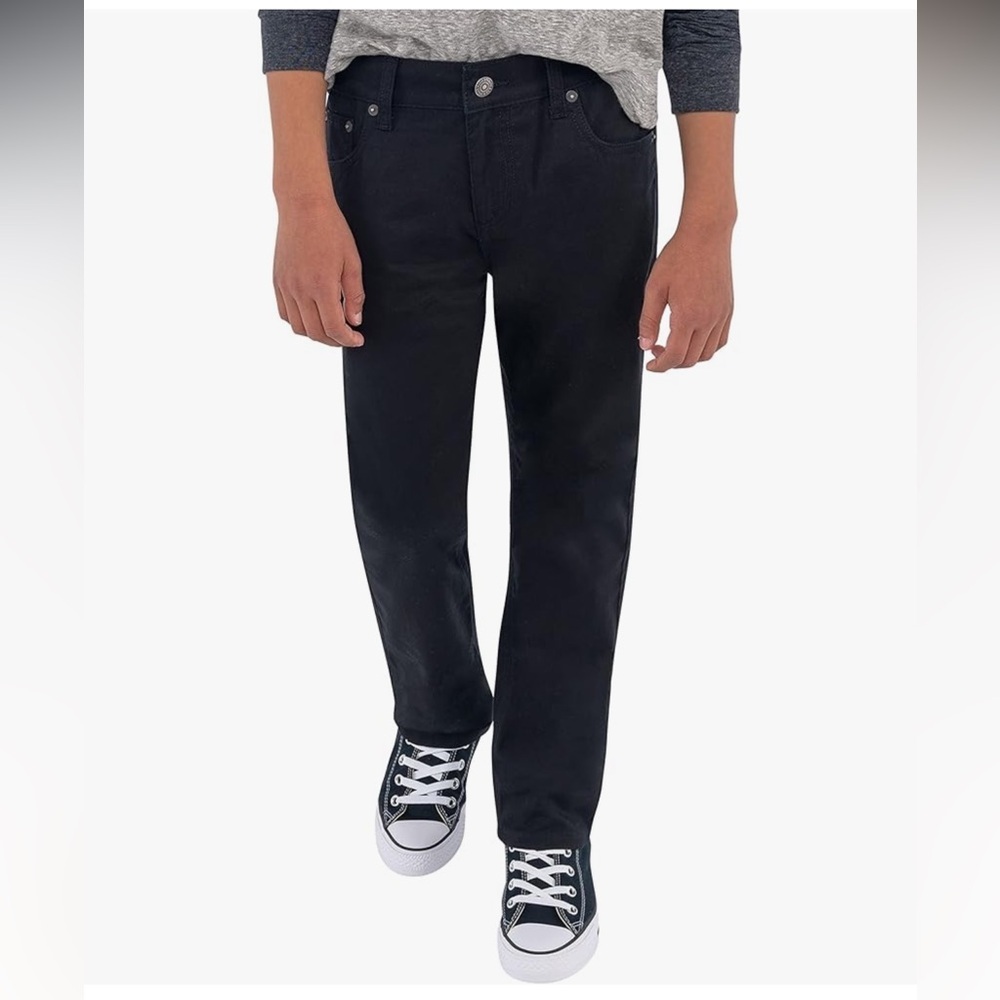 LEVI’S Boys 511 Slim Fit Soft Brushed Black Jeans Pants Size 5 Reg BRAND NEW